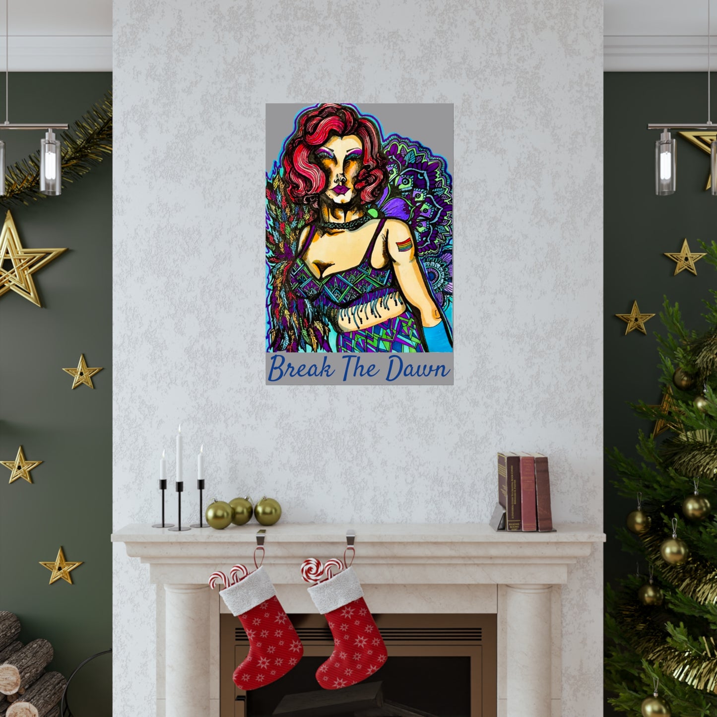 Pride Drag Queen Break The Dawn LGBT Premium Matte Poster