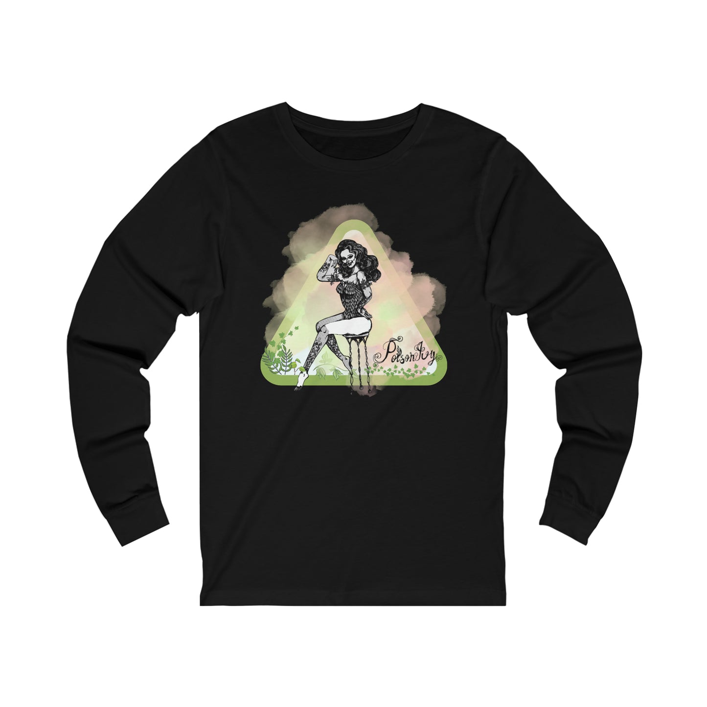 Poison Ivy Gets a 1940s Pin-Up Makeover Unisex Jersey Long Sleeve Tee