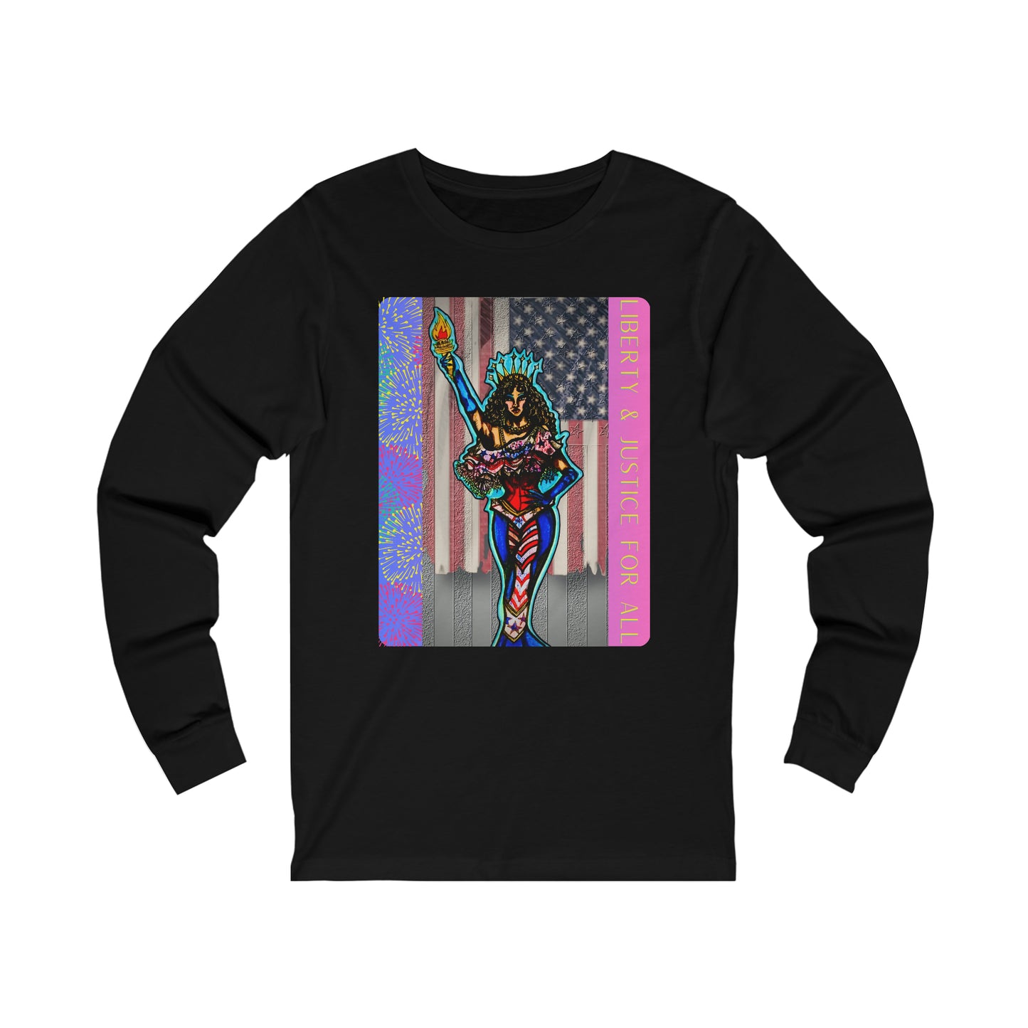 Liberty and Justice For All Unisex Jersey Long Sleeve Tee