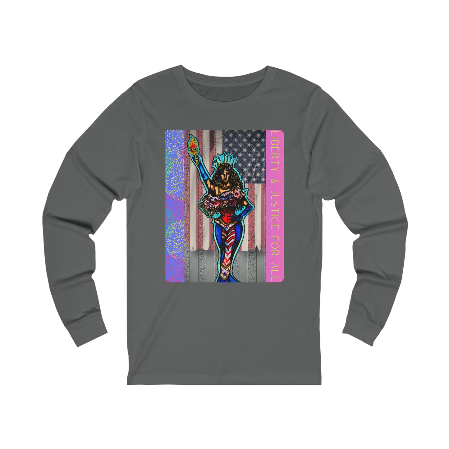 Liberty and Justice For All Unisex Jersey Long Sleeve Tee