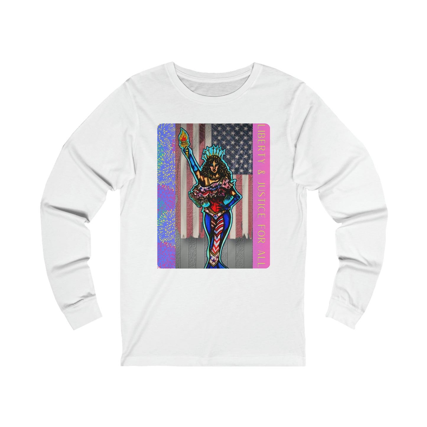 Liberty and Justice For All Unisex Jersey Long Sleeve Tee