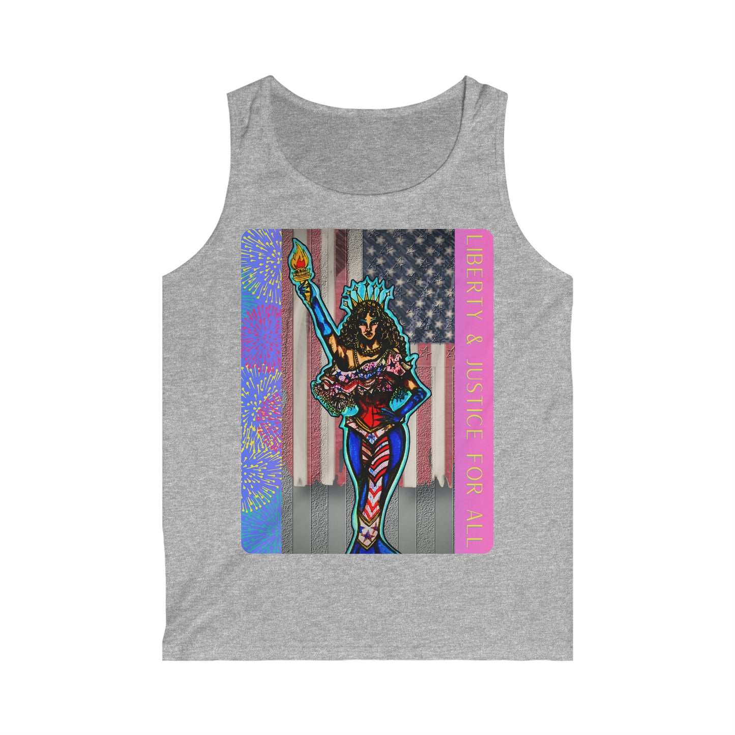 Liberty and Justice For All Men's Softstyle Tank Top