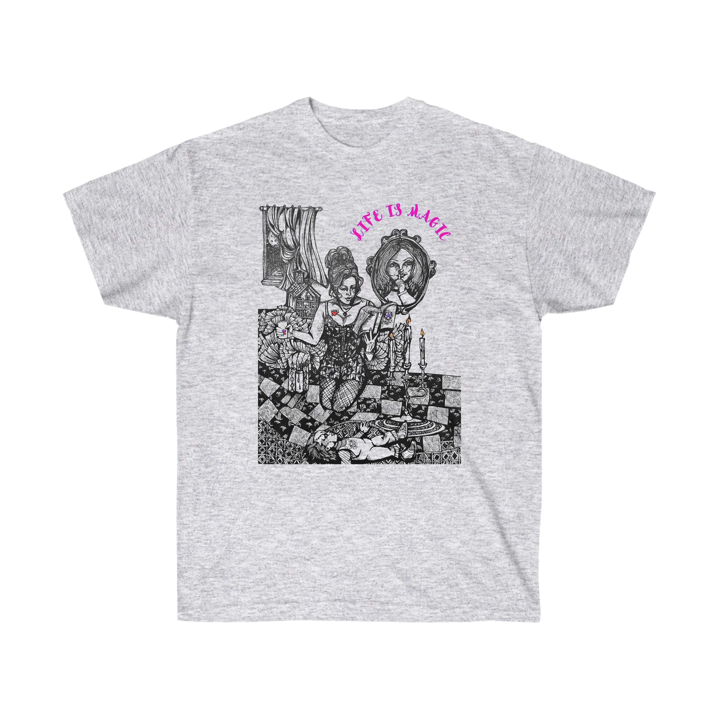 Life is Magic with Chucky and Tiffany art in Unisex Ultra Cotton Tee