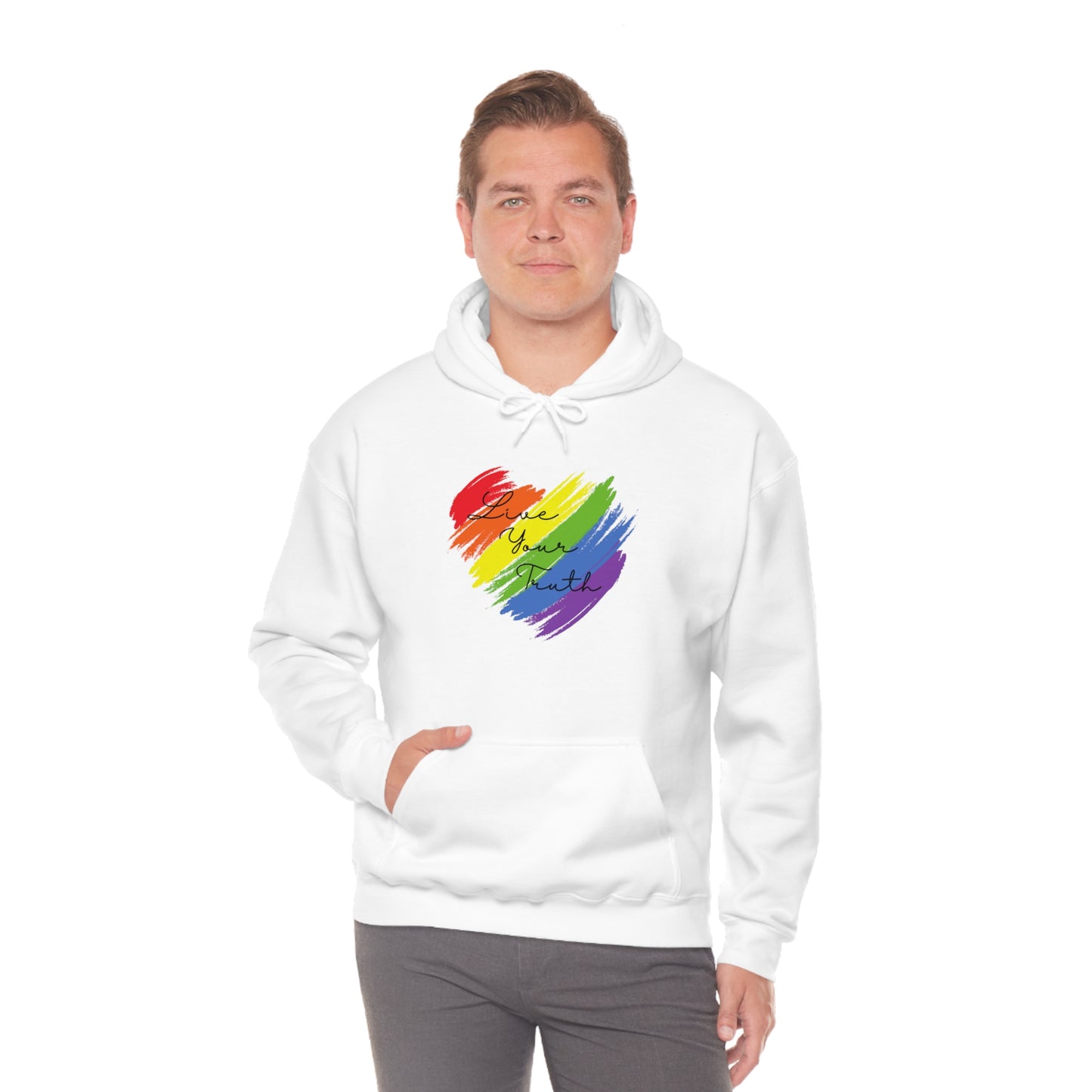 Live Your Truth LGBT Unisex Heavy Blend™ Hoodie