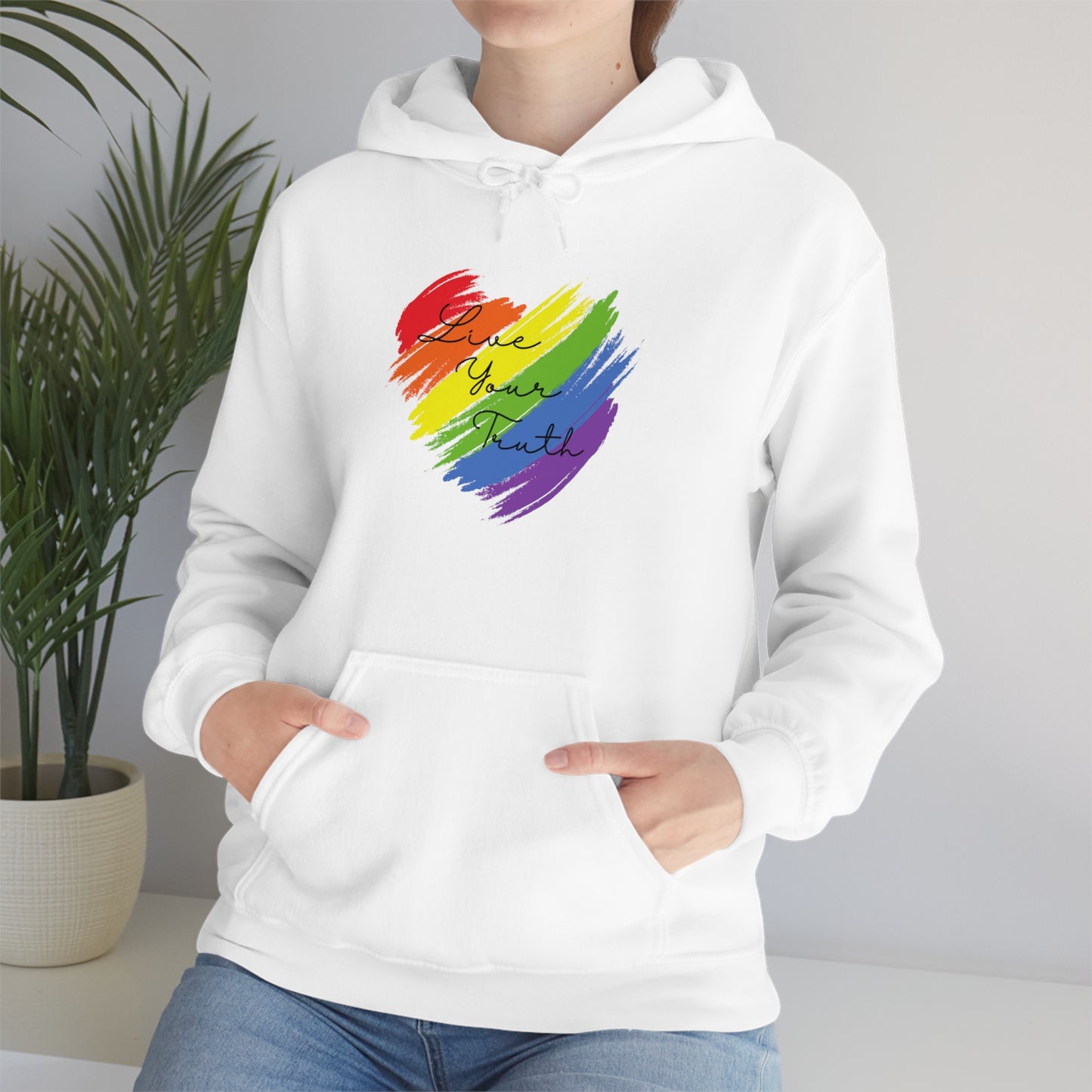 Live Your Truth LGBT Unisex Heavy Blend™ Hoodie