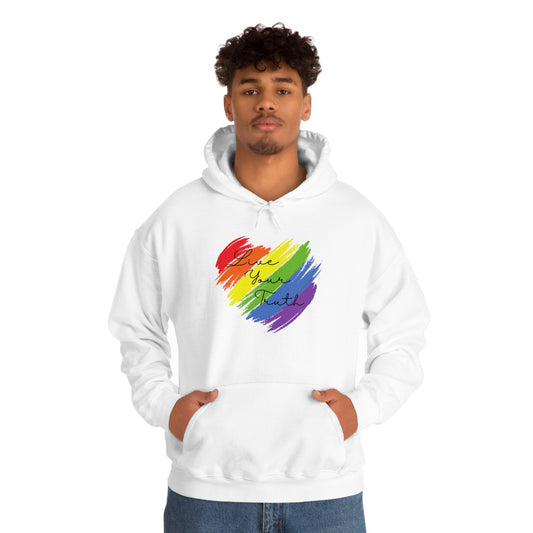 Live Your Truth LGBT Unisex Heavy Blend™ Hoodie