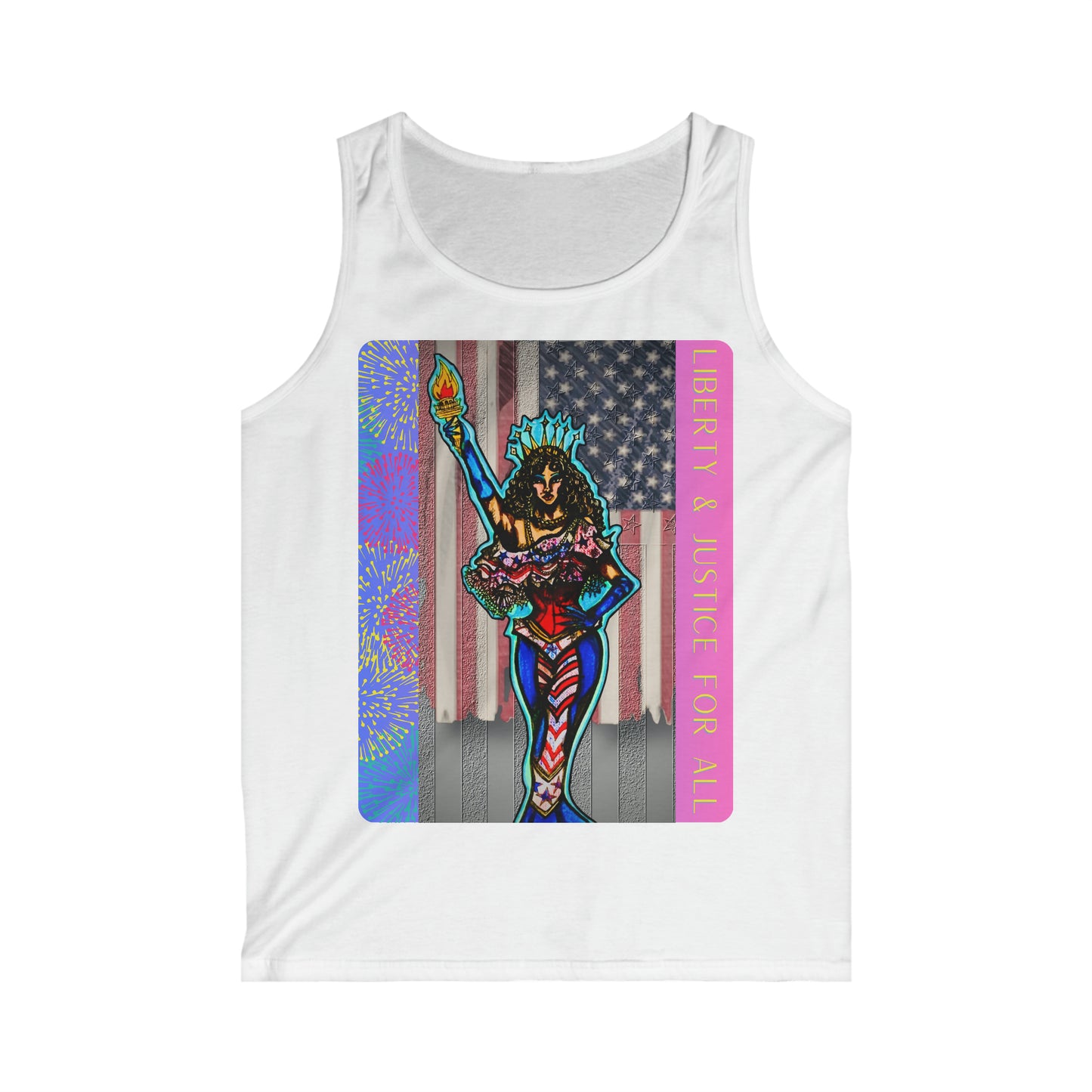 Liberty and Justice For All Men's Softstyle Tank Top
