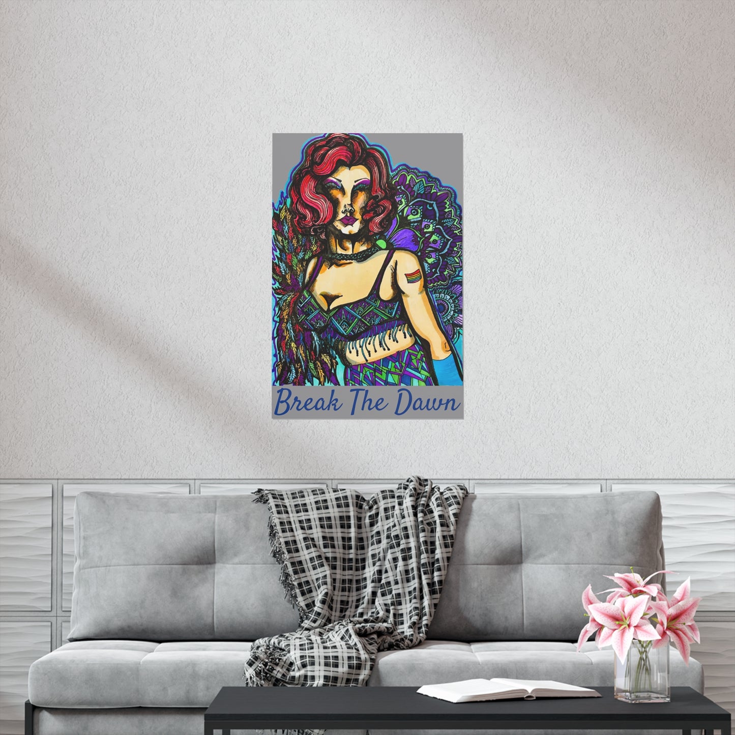 Pride Drag Queen Break The Dawn LGBT Premium Matte Poster