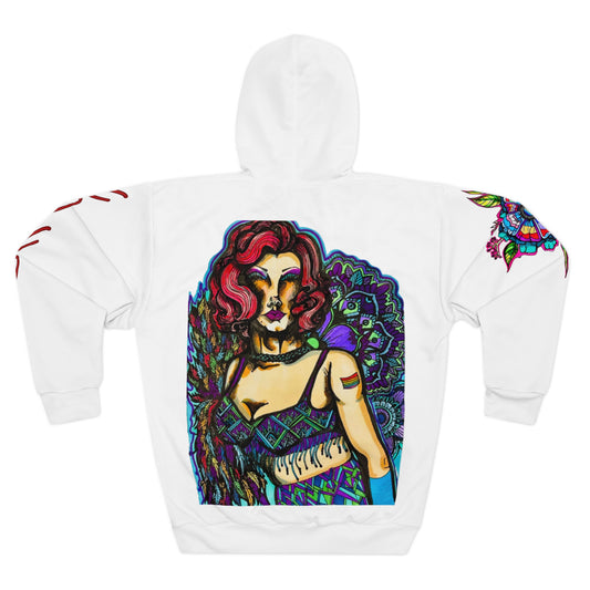 Drag Queen Trio Print LGBT Unisex Pullover Hoodie (AOP)