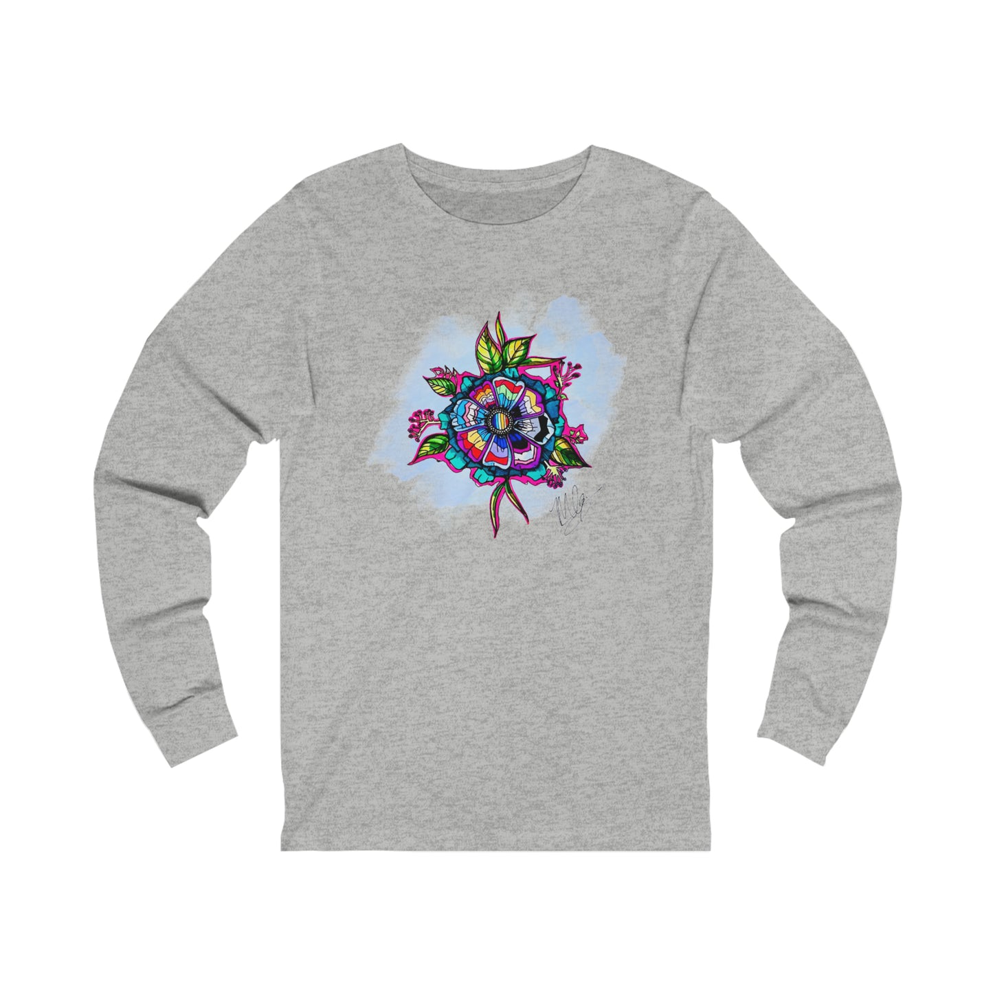 LGBTQIA+ Flags Flower Unisex Jersey Long Sleeve Tee