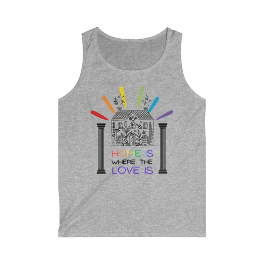 Home Is Where The Love Is Men's Softstyle Tank Top