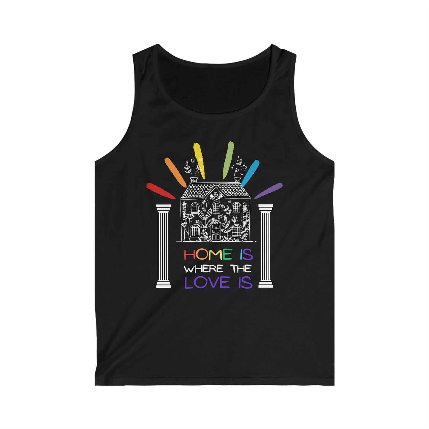 Home Is Where The Love Is Men's Softstyle Tank Top