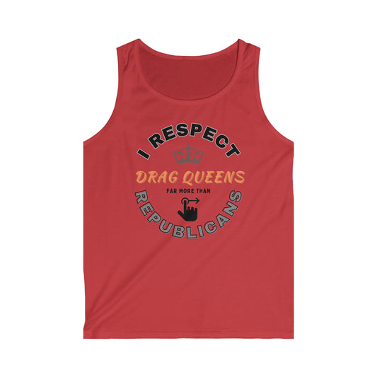 I Respect Drag Queens Men's Softstyle Tank Top