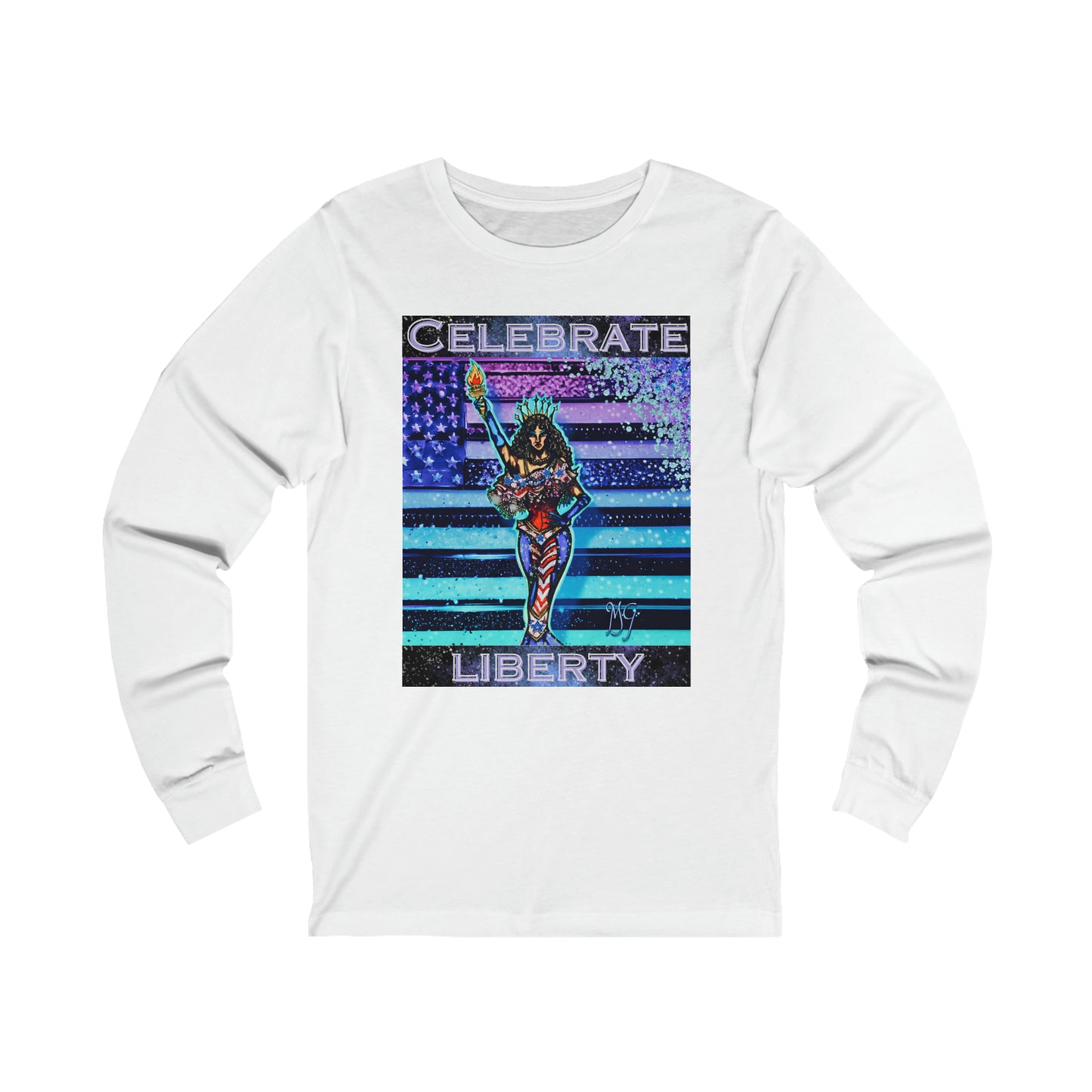Celebrate Liberty with Lady Liberty Unisex Jersey Long Sleeve Tee