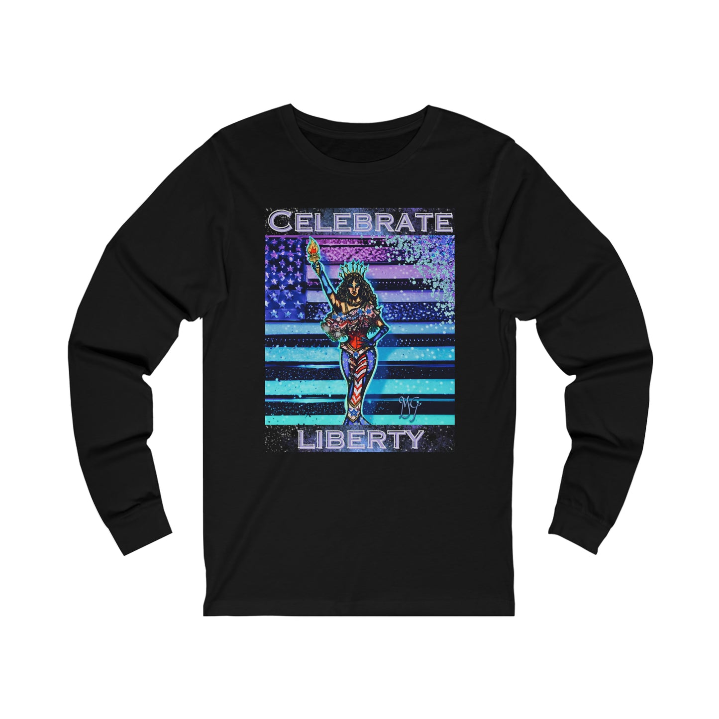 Celebrate Liberty with Lady Liberty Unisex Jersey Long Sleeve Tee