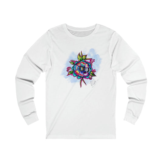 LGBTQIA+ Flags Flower Unisex Jersey Long Sleeve Tee