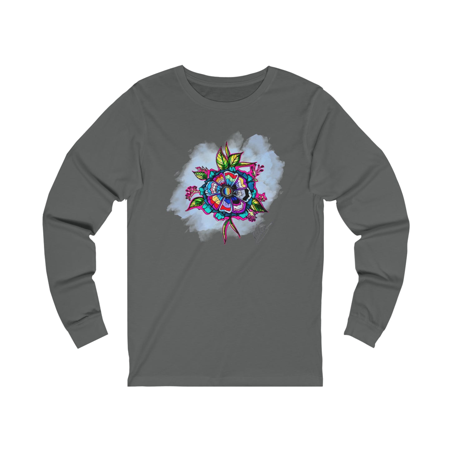 LGBTQIA+ Flags Flower Unisex Jersey Long Sleeve Tee