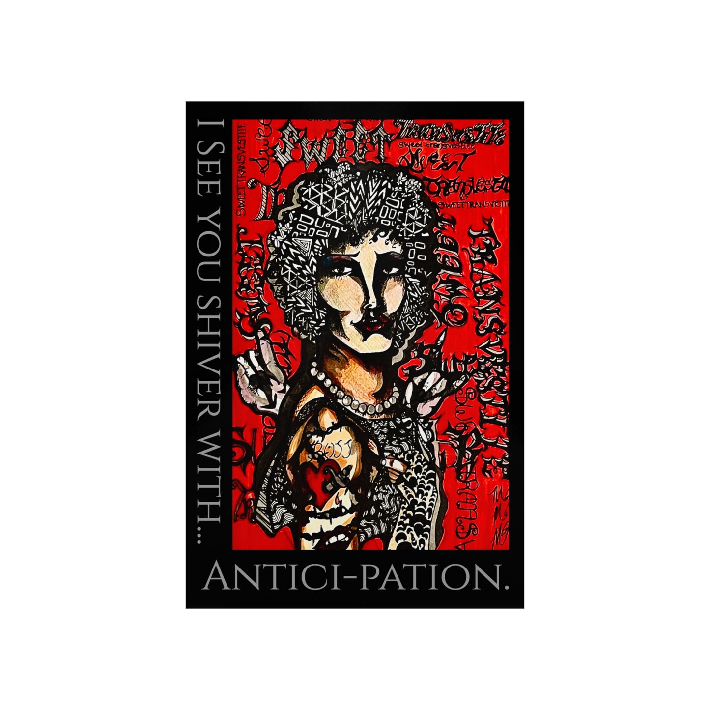 Rocky Horror Sweet Transvestite Premium Matte Vertical Poster