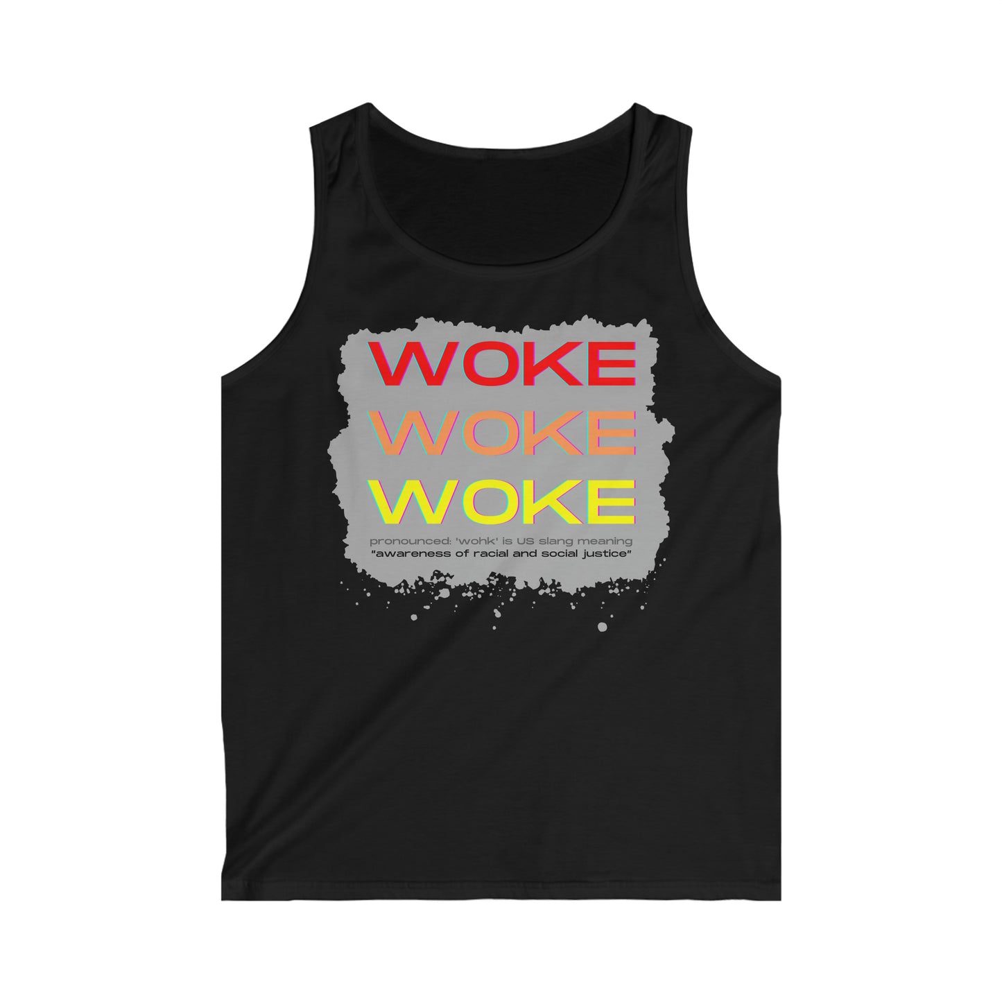 Woke Woke Woke Men's Softstyle Tank Top