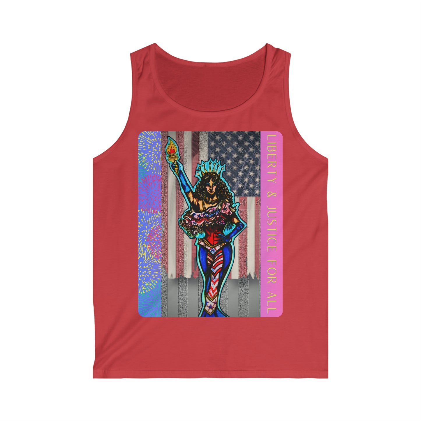 Liberty and Justice For All Men's Softstyle Tank Top