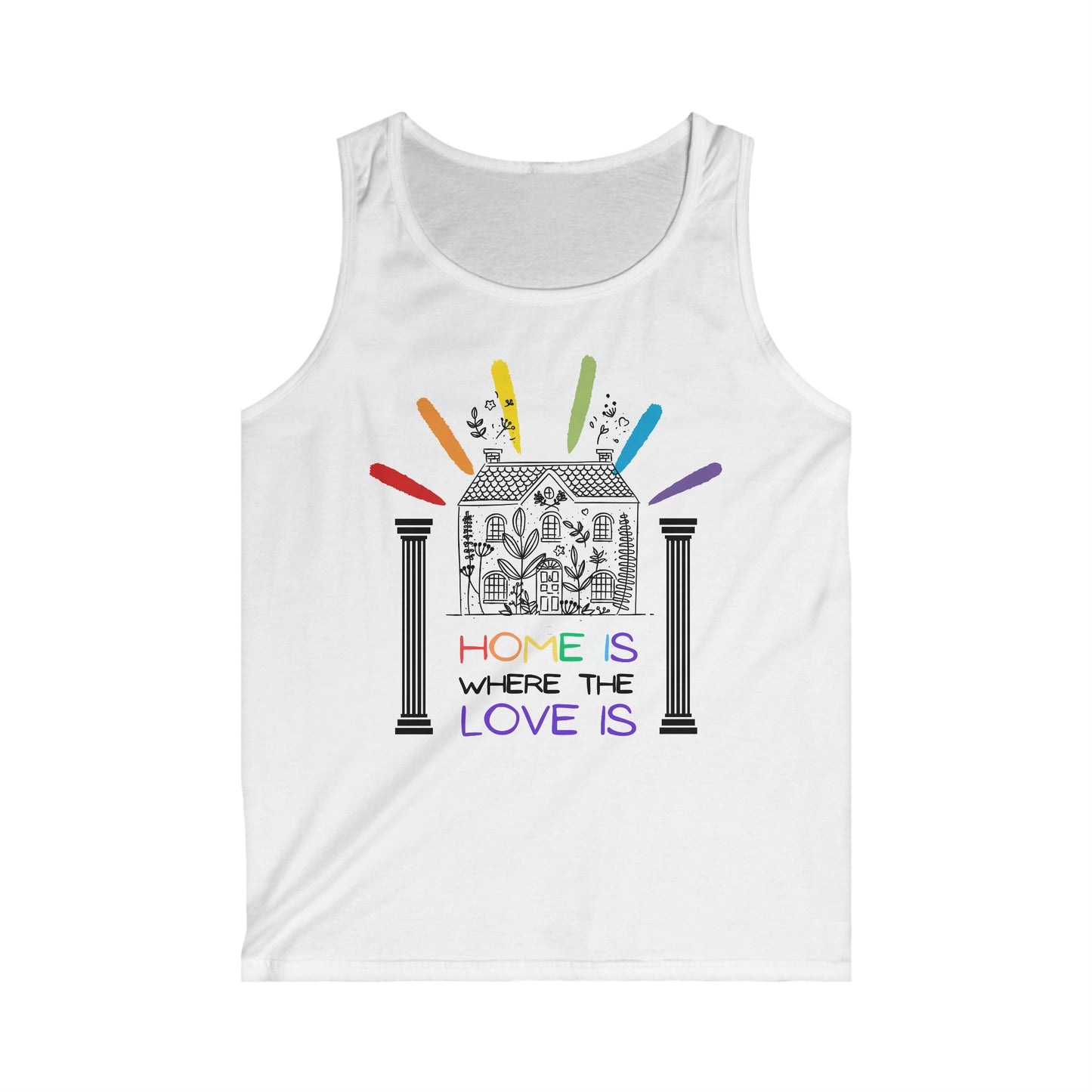 Home Is Where The Love Is Men's Softstyle Tank Top